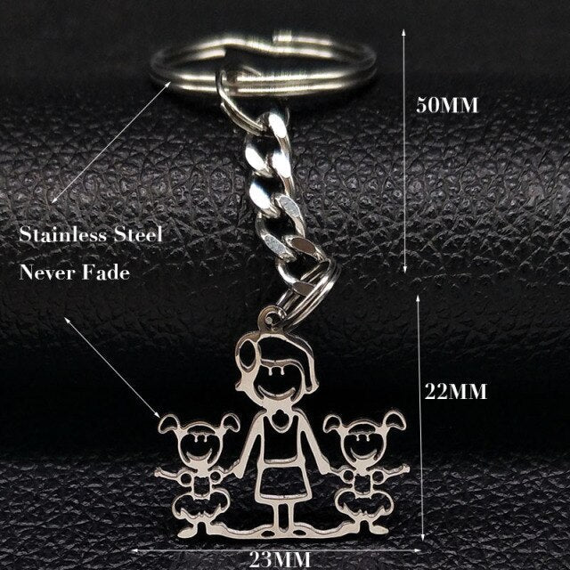 Schlüsselanhänger Familie Klein