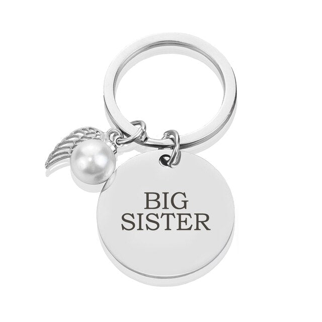 Schlüsselanhänger Familie Kleine & Große Schwester