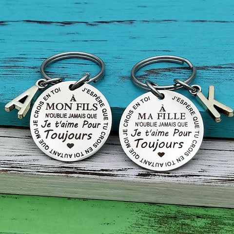 Schlüsselanhänger Familie Meine Tochter / mein Sohn