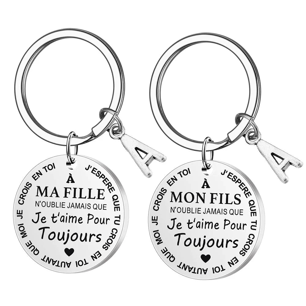 Schlüsselanhänger Familie Meine Tochter / mein Sohn