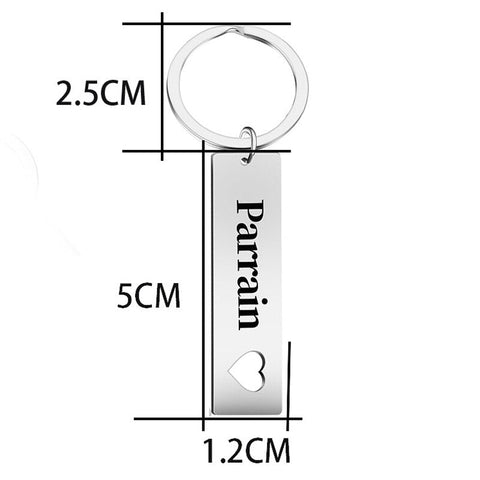 Schlüsselanhänger Familie Pate Patin