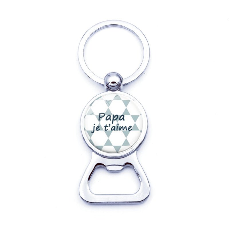Schlüsselanhänger Familie Vater Flaschenöffner