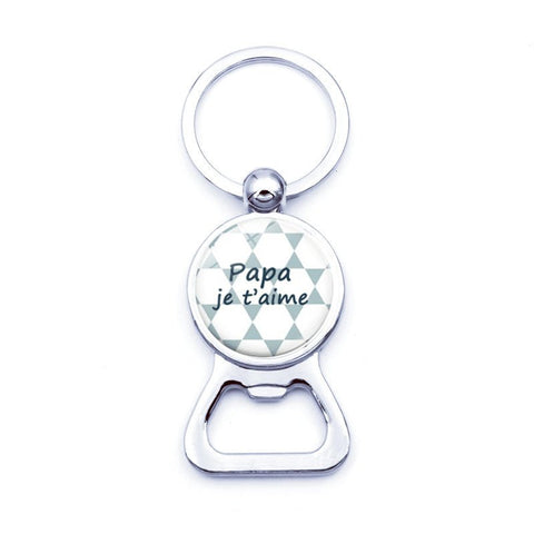 Schlüsselanhänger Familie Vater Flaschenöffner