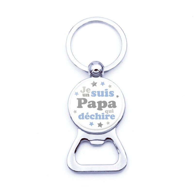 Schlüsselanhänger Familie Vater Flaschenöffner