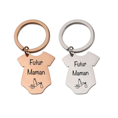 Schlüsselanhänger Familie Zukünftige Mutter