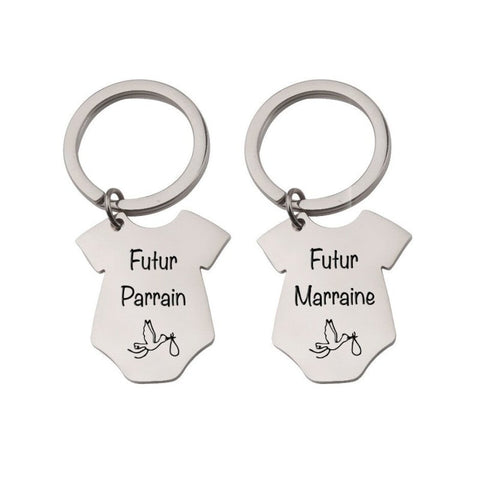 Schlüsselanhänger Familie Zukünftiger Pate / zukünftige Patin