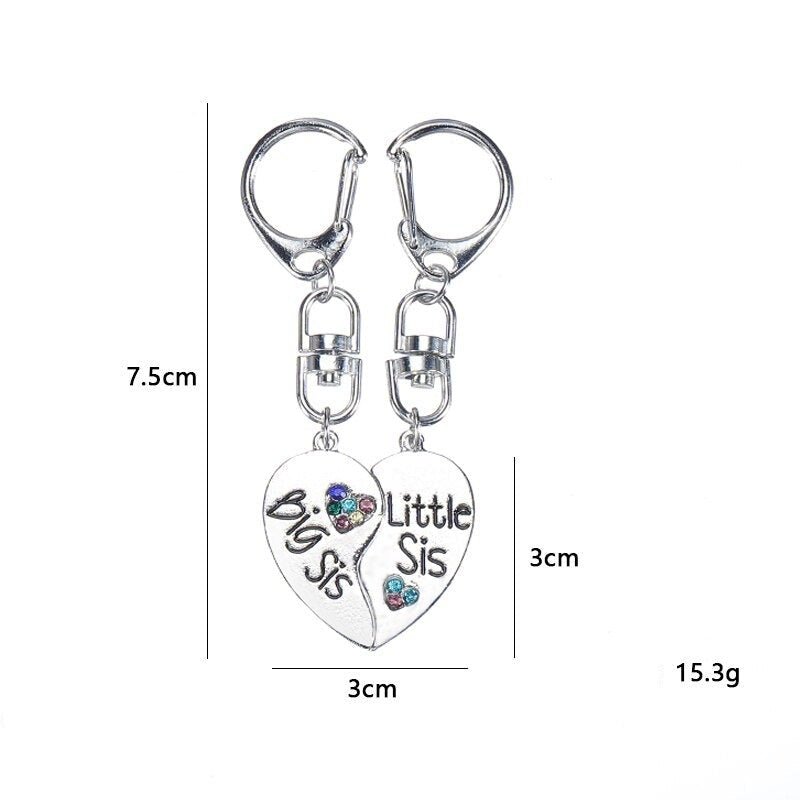 Schlüsselanhänger Familie Zwei Schwestern