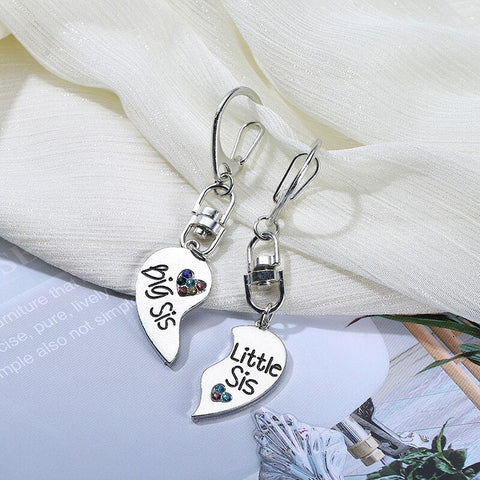 Schlüsselanhänger Familie Zwei Schwestern