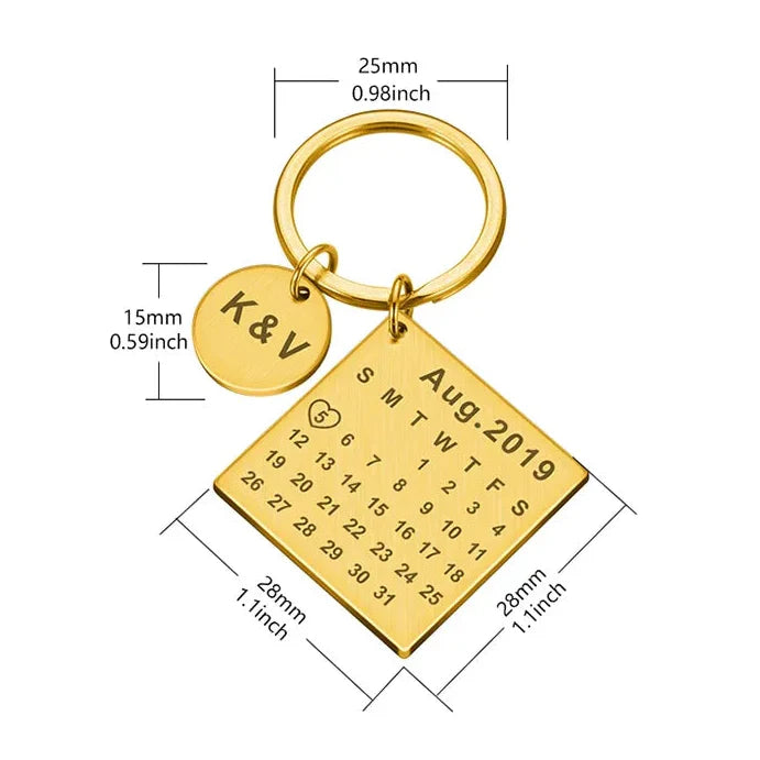 Schlüsselanhänger Für Paare - Kalender