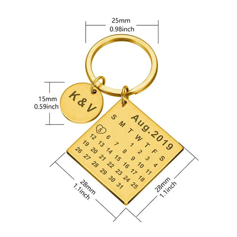 Schlüsselanhänger Für Paare - Kalender