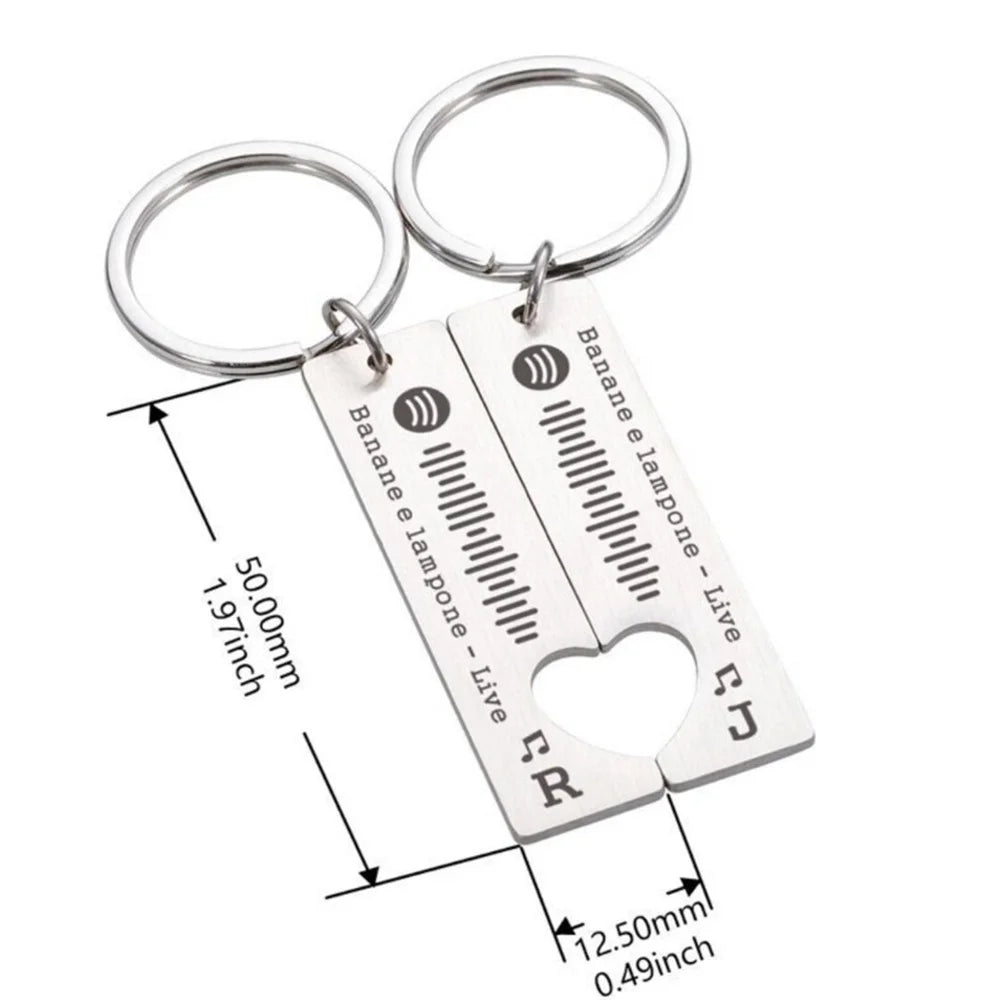 Schlüsselanhänger für Paare von Spotify Duo