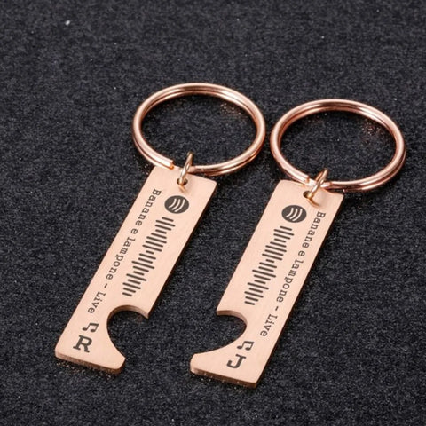 Schlüsselanhänger für Paare von Spotify Duo