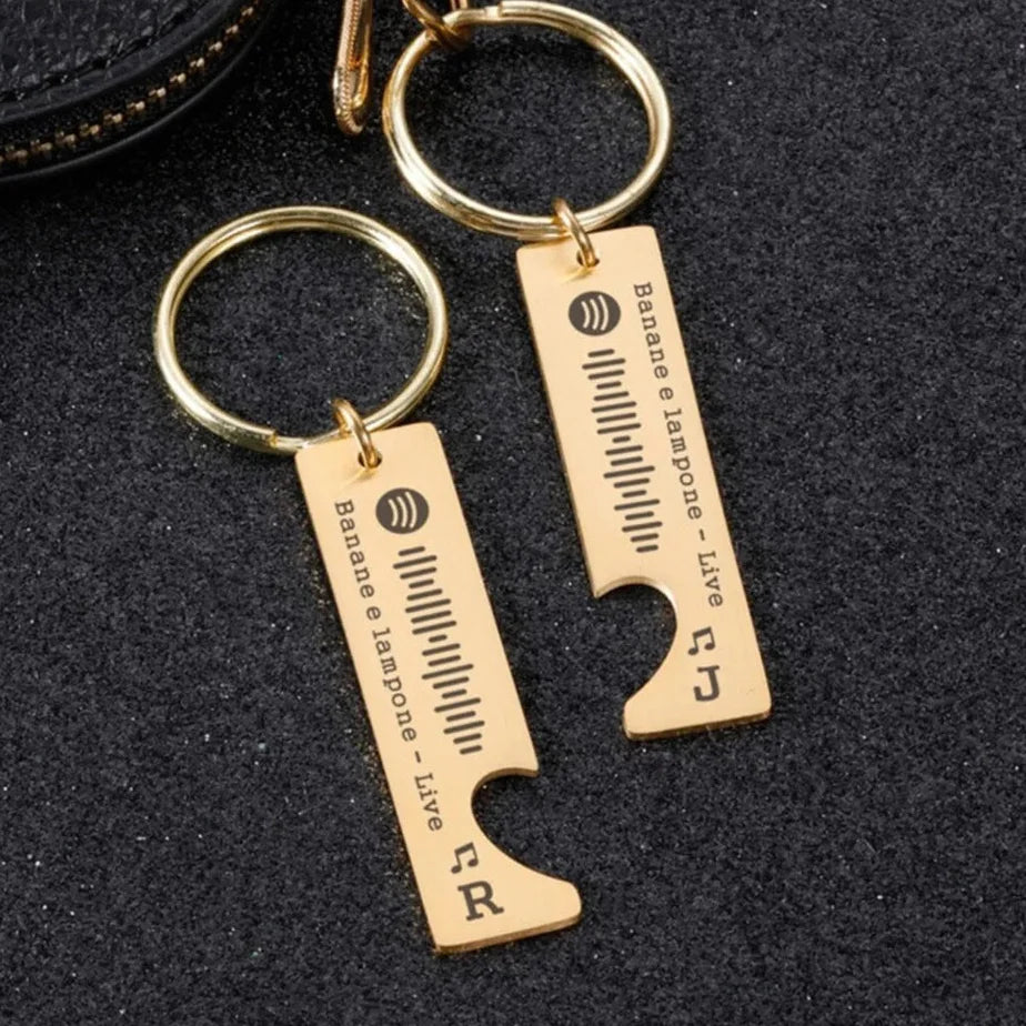 Schlüsselanhänger für Paare von Spotify Duo