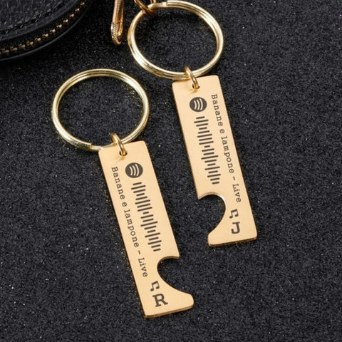 Schlüsselanhänger für Paare von Spotify Duo