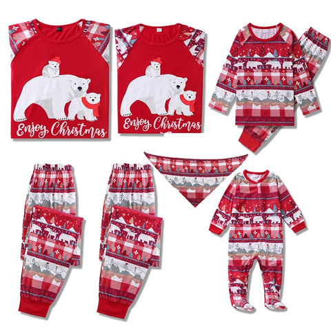 Weihnachten Schlafanzug Familie