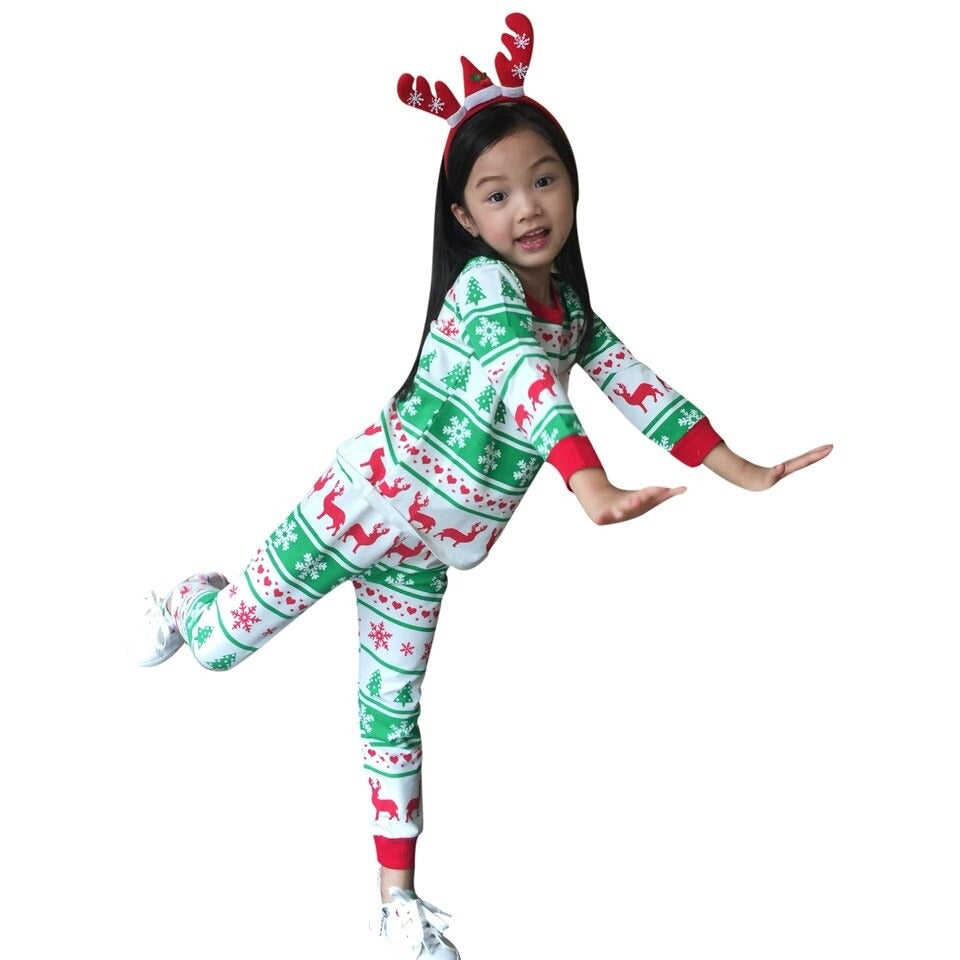 Weihnachts- Schlafanzug- Familie 2-8 Jahre