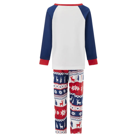 Weihnachts-Schlafanzug- Familie Blau