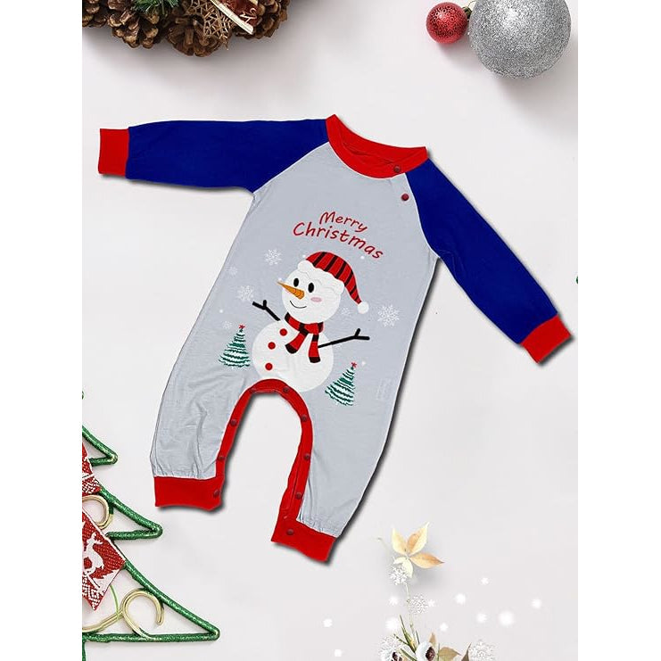 Weihnachts- Schlafanzug- Familie Blau und Rot (Familie/Hund)