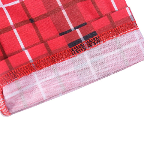 Weihnachts- Schlafanzug-Familie Karos