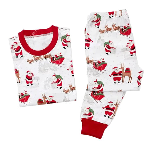 Weihnachts- Schlafanzug- Familie Mutter Tochter / Vater Sohn