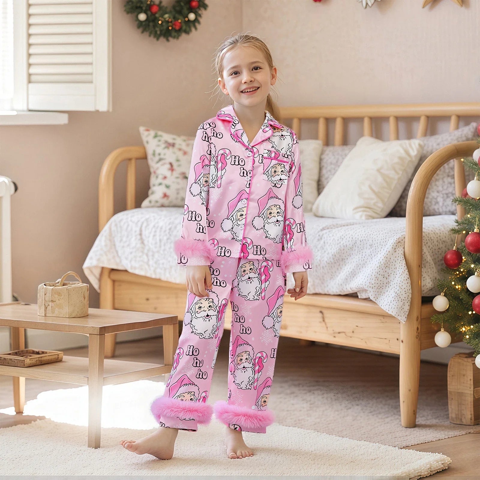 Weihnachts Schlafanzug Familie Nachthemd