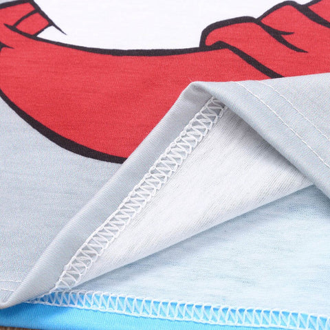 Weihnachts-Schlafanzug- Familie Schneemann Blau