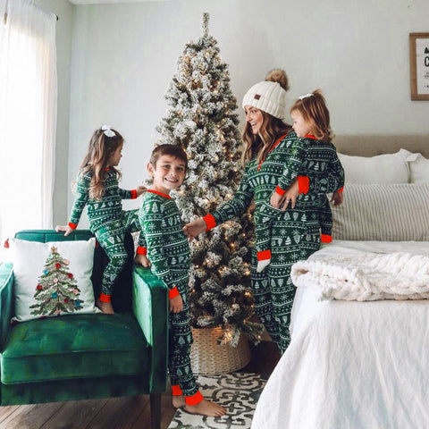 Weihnachts- Schlafanzug- Familie- Weihnachts- Unisex